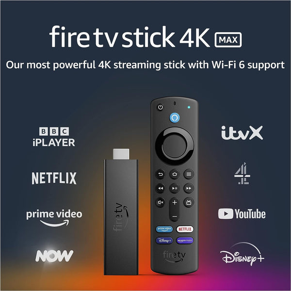 Amazon Fire TV Stick 4K Max | streaming device, Wi-Fi 6, Alexa Voice Remote (includes TV controls)